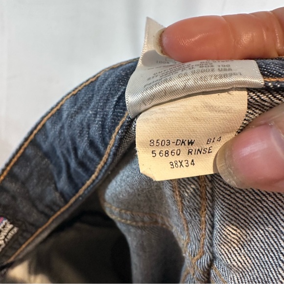 PATAGONIA Men’s Size 38 Denim Jeans Button Fly Relaxed Fit Bootcut Style - Picture 15 of 16